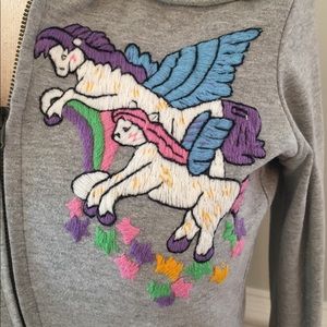 UO grey hoodie w/ unicorns and stars ✨